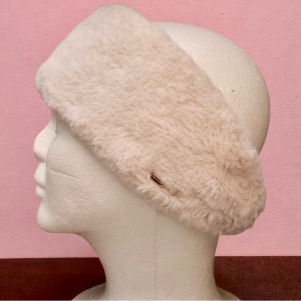 Calvin Klein Faux Fur Ear Warmer Headband Cream WinterCold Weather